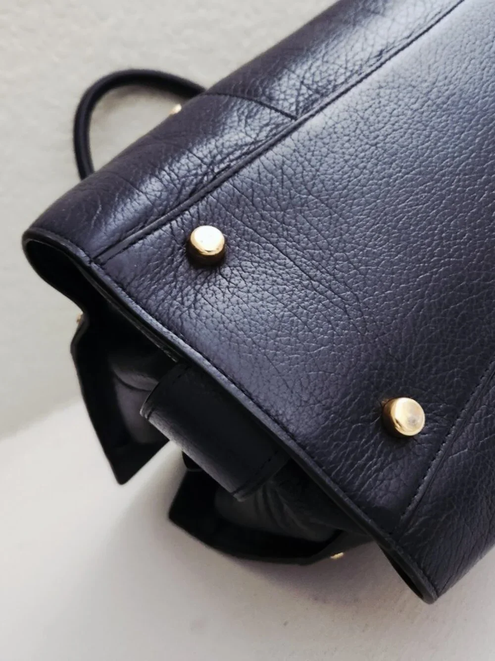 Like New Coach Mercer Midnight/ Blue Leather Shoulder Bag Tote Purse